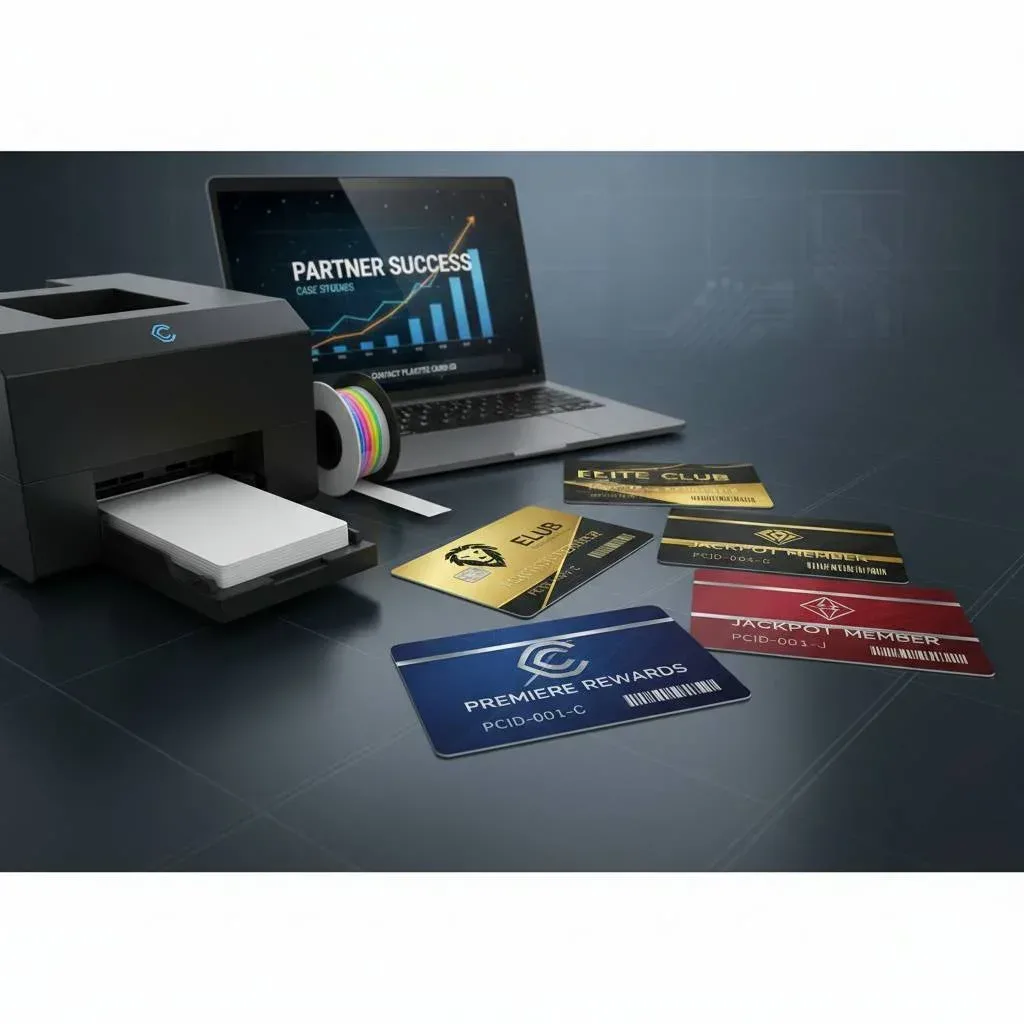 Partner Success, Case Studies, and Contact Plastic Card ID