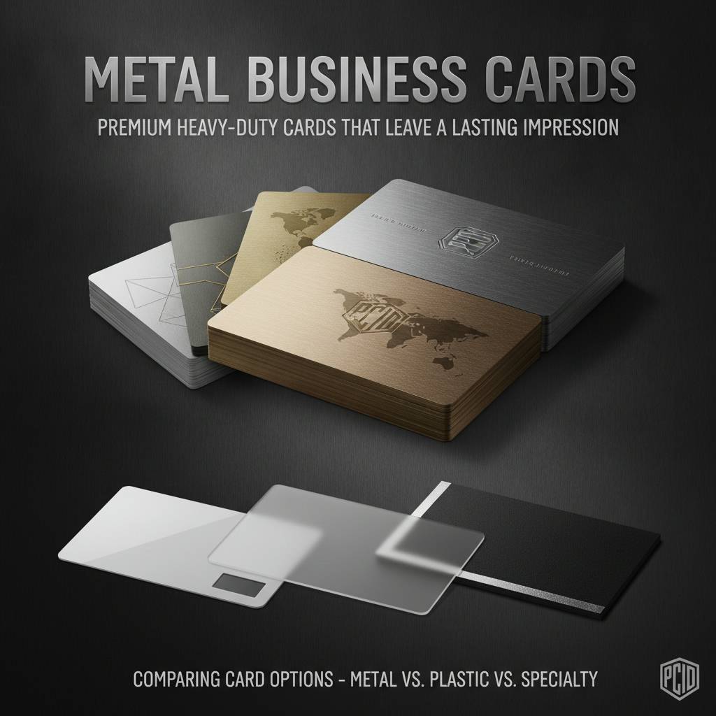 Comparing Card Options - Metal vs. Plastic vs. Specialty