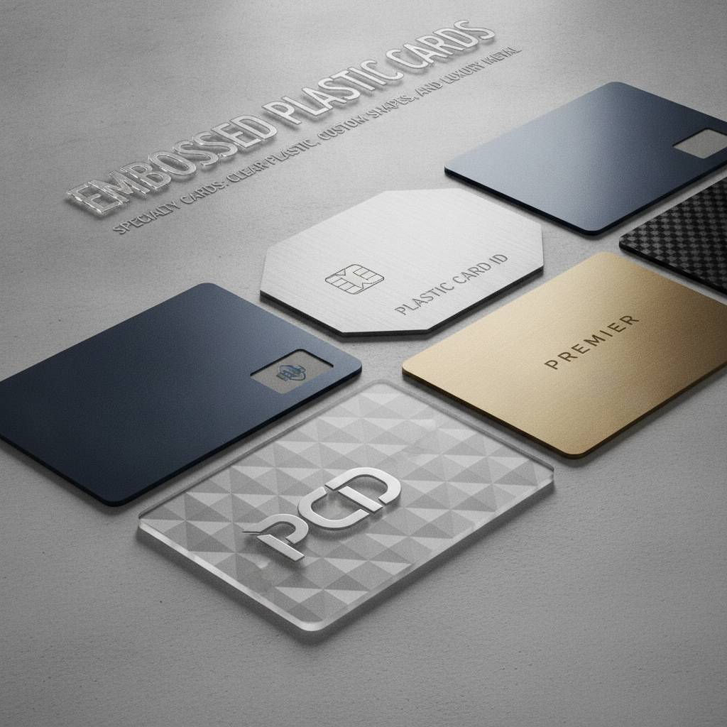 Specialty Cards: Clear Plastic, Custom Shapes, and Luxury Metal